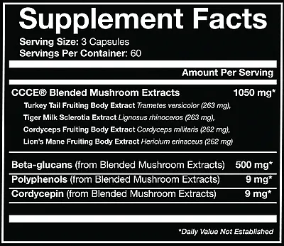 Oriveda CCCE - a Homeostasis Formula combining the 4 most interesting functional mushrooms to balance body and brain